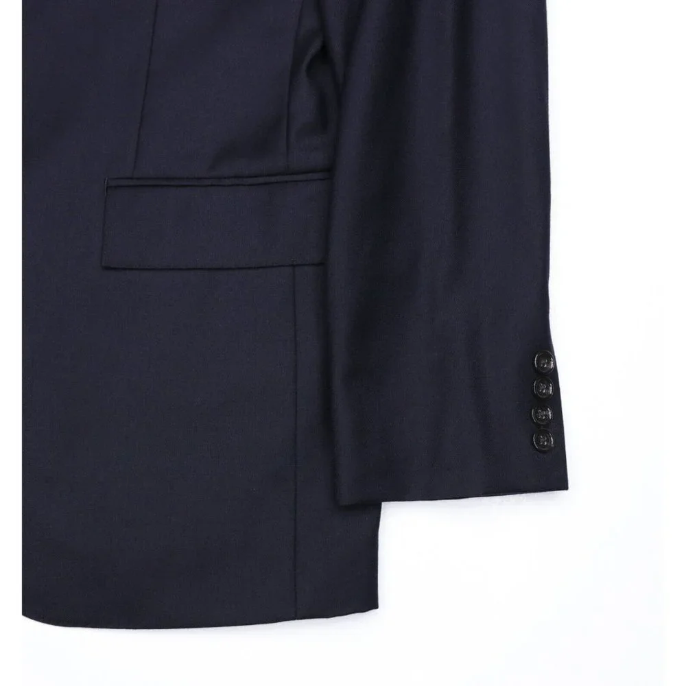 J Crew Ludlow Loro Piana 130's Wool Blazer Sport Coat Jacket 40L Midnight Blue - Picture 6 of 11